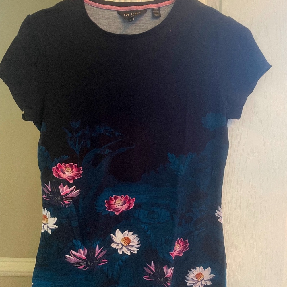 Ted Baker Floral Fitted Short Sleeve Shirt